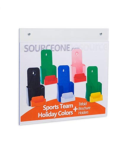 SourceOne Source One LLC 11 x 8.5 Wall Mount Clear Sign Holder Landscape (10 Pack) - Image 1